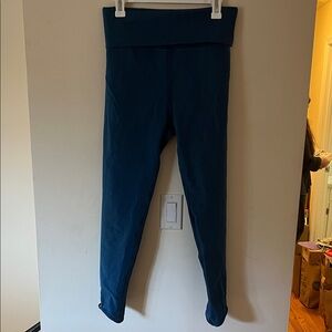 NWOT FP Movement Blue Fold-Over Leggings